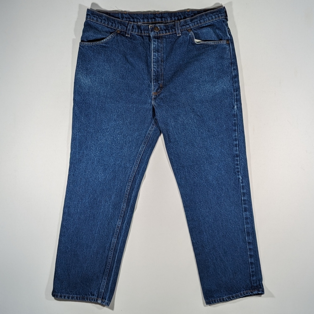 Vintage JCPENNEY Plain Pockets Jeans Men's Size 38 Dark Wash Straight Leg